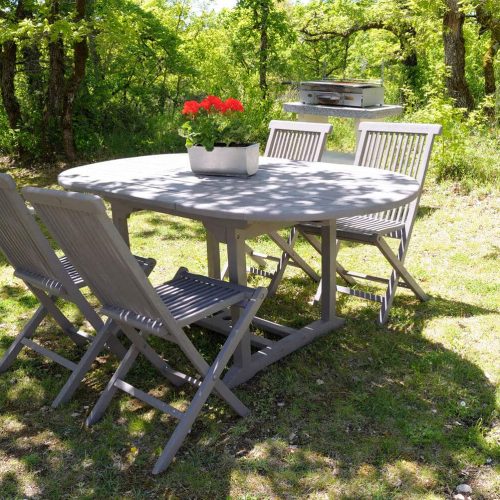 villasoccitanes cayrous le jardin et le barbecue